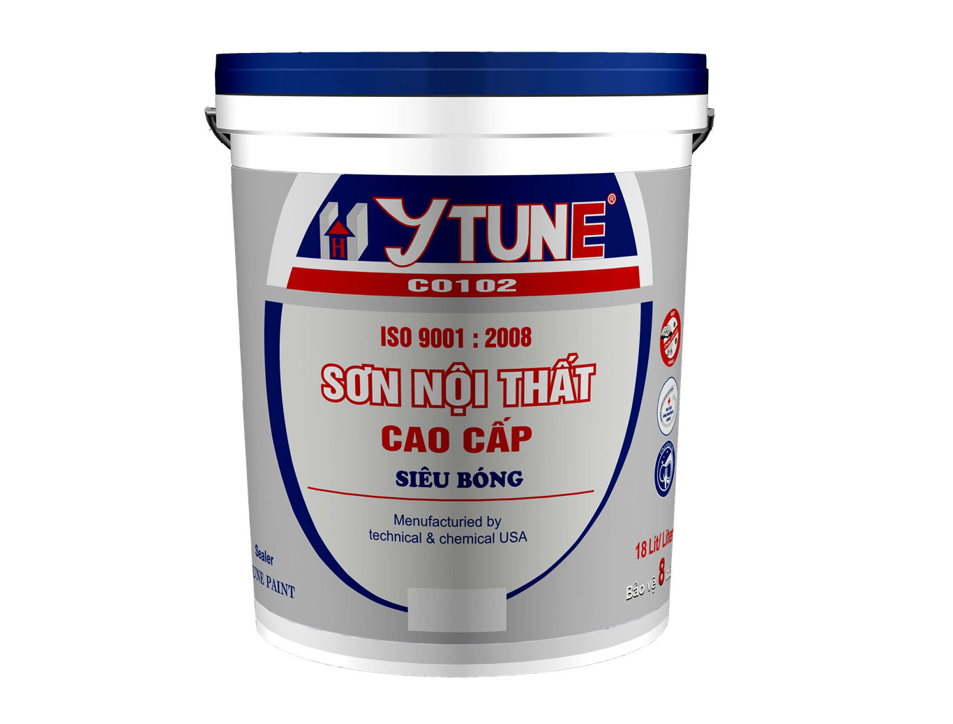 Sơn nội thất siêu bóng cao cấp, dễ lau chùi và tẩy rửa
